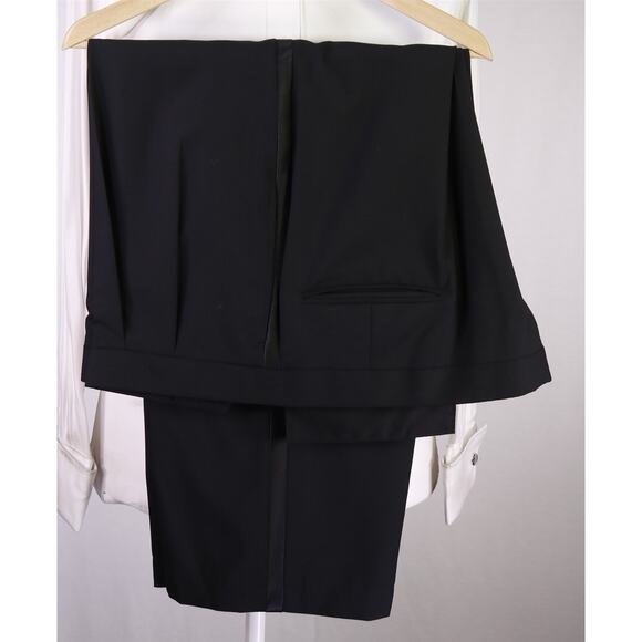 Jos A Bank Black Tuxedo Formal 1-Btn Wool Suit Men's 50R - Picture 9 of 9